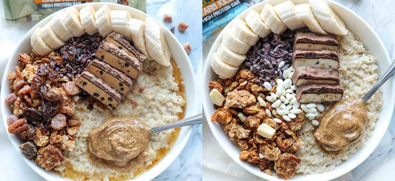 high protein porridge bowl recipe